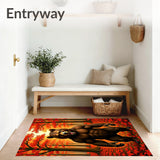 Roaring Predator Autumn Woodland Adventure Hunting Territory Scene(Brown)