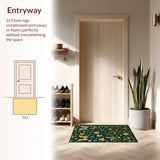 Elegant Rustic Nature Motif(Green)