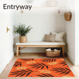 Harvest Eucalyptus Foliage Decorative With Elegant Autumn Motif(Orange)