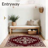 Ornate Damask Baroque Style Holiday Elegance Interior(Brown)