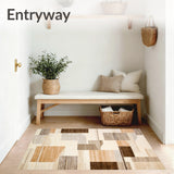 Abstract Geometric Area in Beige and Brown Artful Design(Beige)