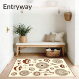 Whimsical Forest Botanical Decorative Floor Covering (Brown)