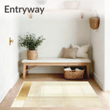 Abstract Gold Accent Line Area(Beige)