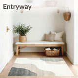 Canyon Whisper Area Subtle Ombre Beige Gray Abstract(Beige)