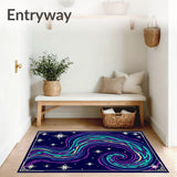 Celestial Wave with Shimmering Constellation Motifs (Purple) - ODIKA