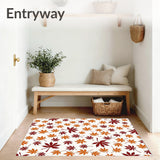 Autumn Maple Leaf Cascade with Rubber Backing(Orange)