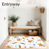 Glowing Gourmet Feline Tapestry With Sparkling Celebration Bulbs(Orange)