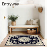 Vintage Medallion Artistry Tapestry Classic Heirloom Treasure(Blue)