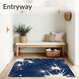 Abstract Brushstroke Artistic Decorative Accent(Blue)