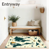 Beige Educational with Dinosaur Silhouettes and World Map(Green)