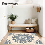 Astral Dream Serenity with Ornate Petal Motifs (Beige)