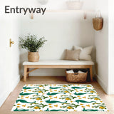 Tropical Seahorse Garden Blooming Among Seaweed Forest Design(Green)