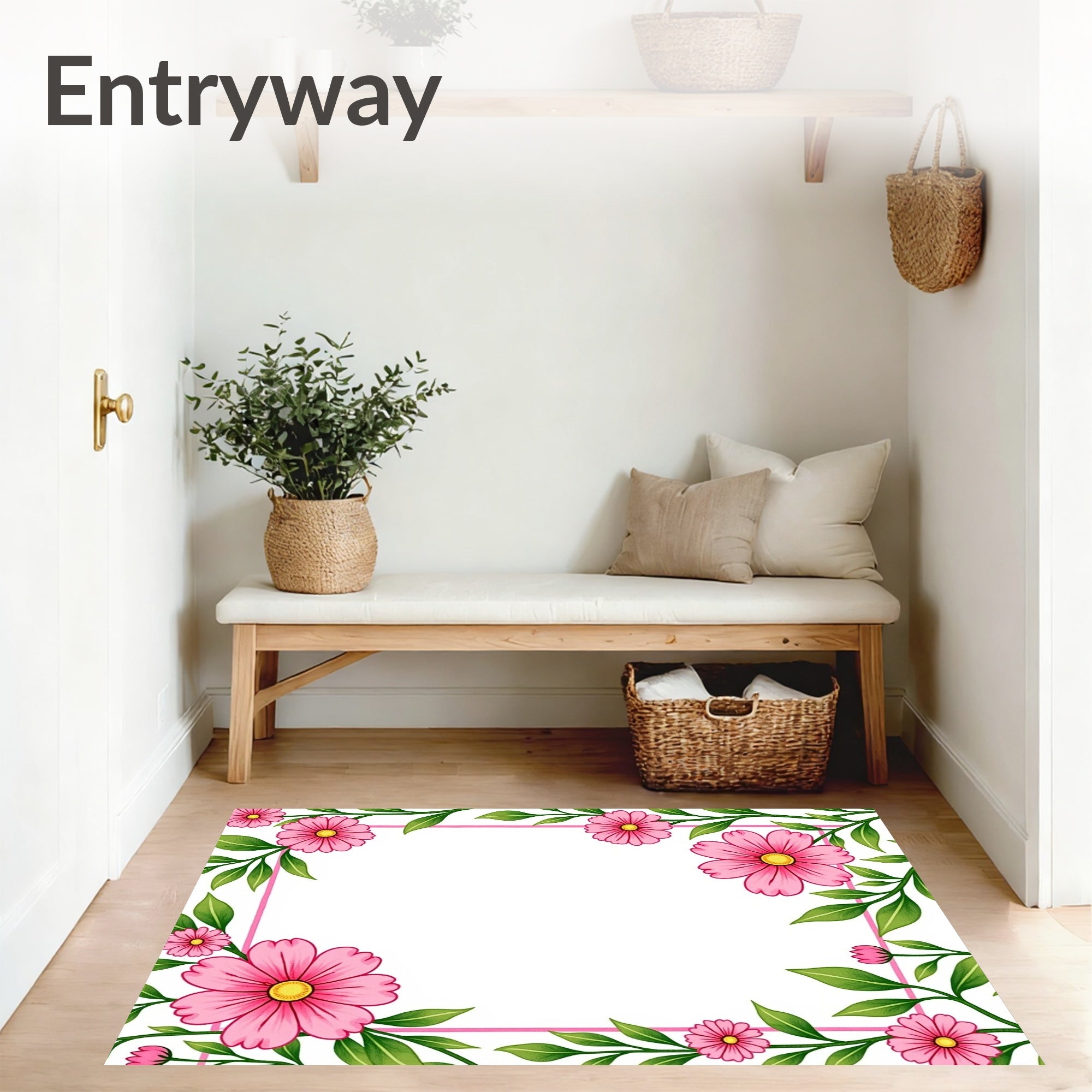 Blooming Floral Fantasy Enchanted Garden Whimsical Fairytale Charm (Pink) - ODIKA