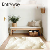 Chic Cloudscape for Nursery Dreamy Beige Area Decor(Beige)