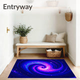 Cosmic Nebula Swirl Decorative Universe Adventure Celestial Journey (Blue)