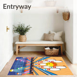 Cartoon Smiley Bowling Ball Strike Setup(Brown)