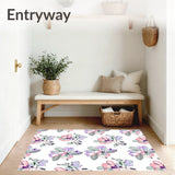 Abstract Watercolor Blossom Motif with Pastel Gradient Transitions(Pink)