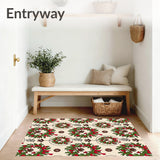 Enchanted Forest Wreath Seasonal Floor Covering(Green)