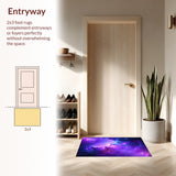 Vivid Celestial Starfield Motif(Purple)