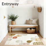 Abstract Retro With Non Slip Backing(Beige)