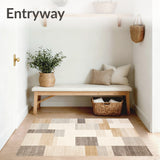 Horizon Area Muted Geometric Beige Cream Blocks(Beige)