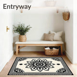 Starburst Design with Fretwork Border Details(Black)