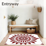 Rustic Medallion Bouquet Weathered Embellishment (Red) - ODIKA