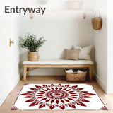 Rustic Medallion Bouquet Weathered Embellishment (Red) - ODIKA