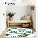 Snowy Fir Branch Semicircular Welcome Icy Half Round(Green)