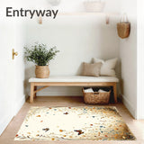 Abstract Insect Meadow Ultra Floor(Beige)