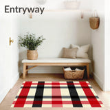 Classic Checkered Heritage Plaid with Bold Interlocking Stripes(Red)
