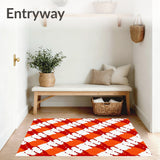 Festival Lattice Plaid Abstract Expressionist(Orange)