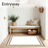 Pristine Bordered Framework Modern Elegant Sophisticated (Beige) - ODIKA