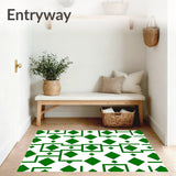 Retro Grid Maze Funky Pop Artistic Statement(Green)