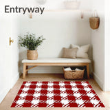 Buffalo Checkered Holiday Entrance Decoration(Red)