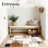 Abstract Animal Inspired Design with Brown and Silver(Beige)