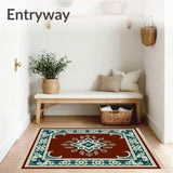 Tile Inspired Quatrefoil Medallion Arrangement(Brown)