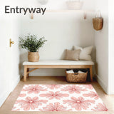 Elegant Botanical Watercolor Floral Medallion Interwoven (Pink)