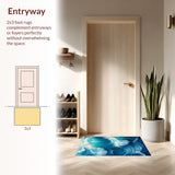 All Season Waterproof Patio Welcome(Blue)