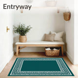 Winter Spruce Outline with Symmetrical Snow Crystal Accents(Green)