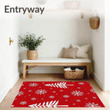 Elegant Frosty Pinewood Celebration Design(Red)