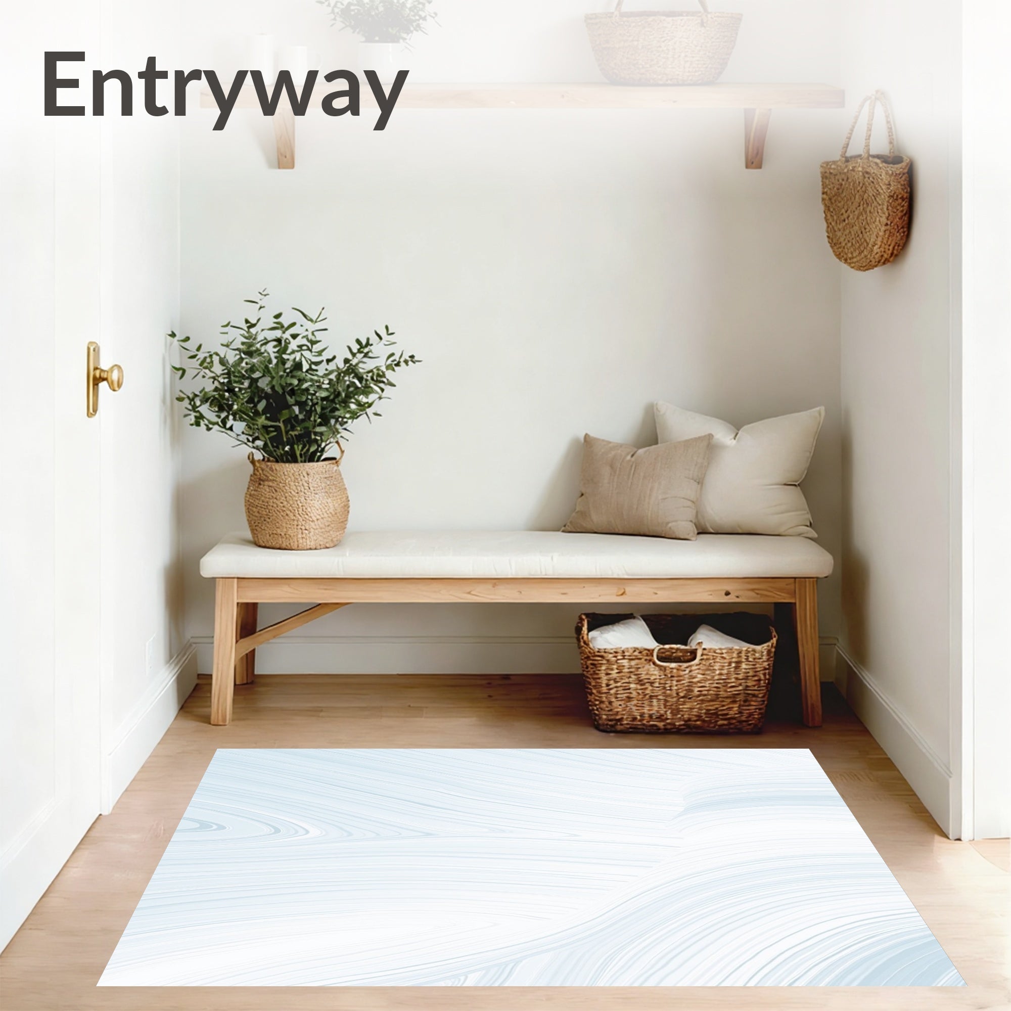 Tie Dyed Motif Featuring Whispered Marble Veins (White) - ODIKA