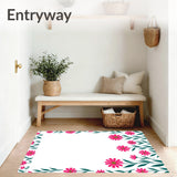 Enchanting Meadow Botanical Symmetrical Fade Resistant Decorative(Pink)