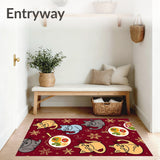 Glowing Feline Dinner Party Novelty Accent Flash Mode(Red)