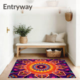 Bohemian Sunset Fade with Accents(Orange)