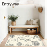 Provincial Ranch Nostalgic Agrarian Sketch(Beige)