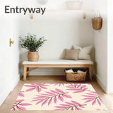 Exotic Foliage With Tropical Leaf Composition(Pink)