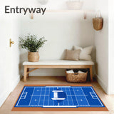 Football Field Central Ball Motif(Blue)