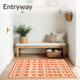 Lattice Accent with Interlocking Grid Framework(Orange)