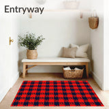 Nordic Holiday Interlocking Grid with Heritage Checks(Red)
